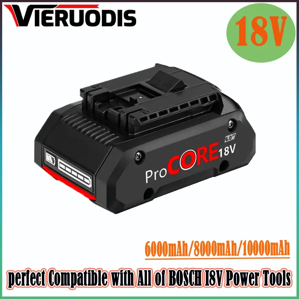 

For Bosch 18V 6.0AH ProCORE Replacement Battery for Bosch Professional System Cordless Tools BAT609 BAT618 GBA18V80 21700 Cell