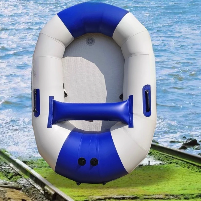 Snail boat rubber boat thickened inflatable kayak luya under the net portable folding fishing hovercraft
