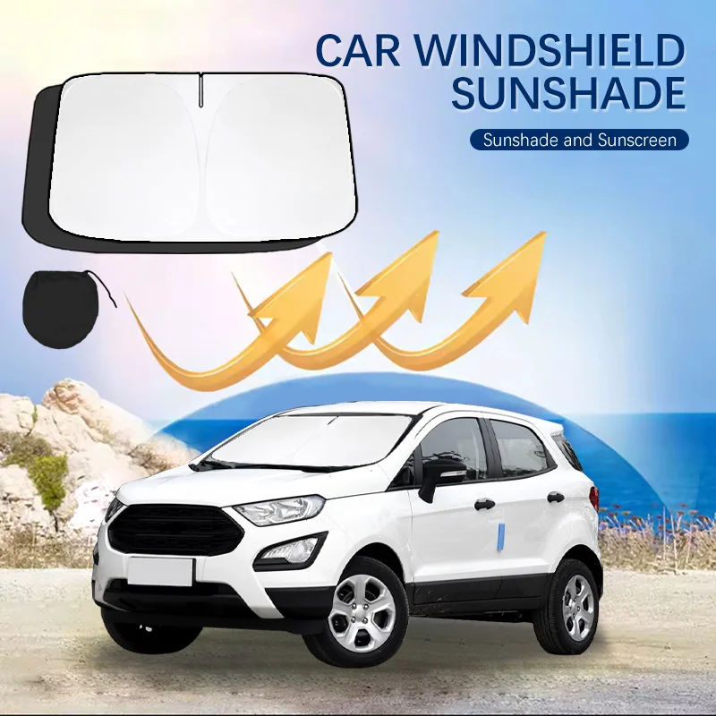 

Car Windshield Sun Shade Covers for Front Window Sunscreen UV Parasol For Ford Ecosport MK2 Summer Car Accessories