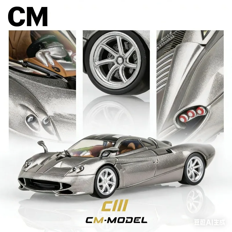

CM 1:64 Pagani Huayra Codalunga Cast-pressed Simulation Alloy Car Model, Boys' Gift Toy Collection Decoration Item.