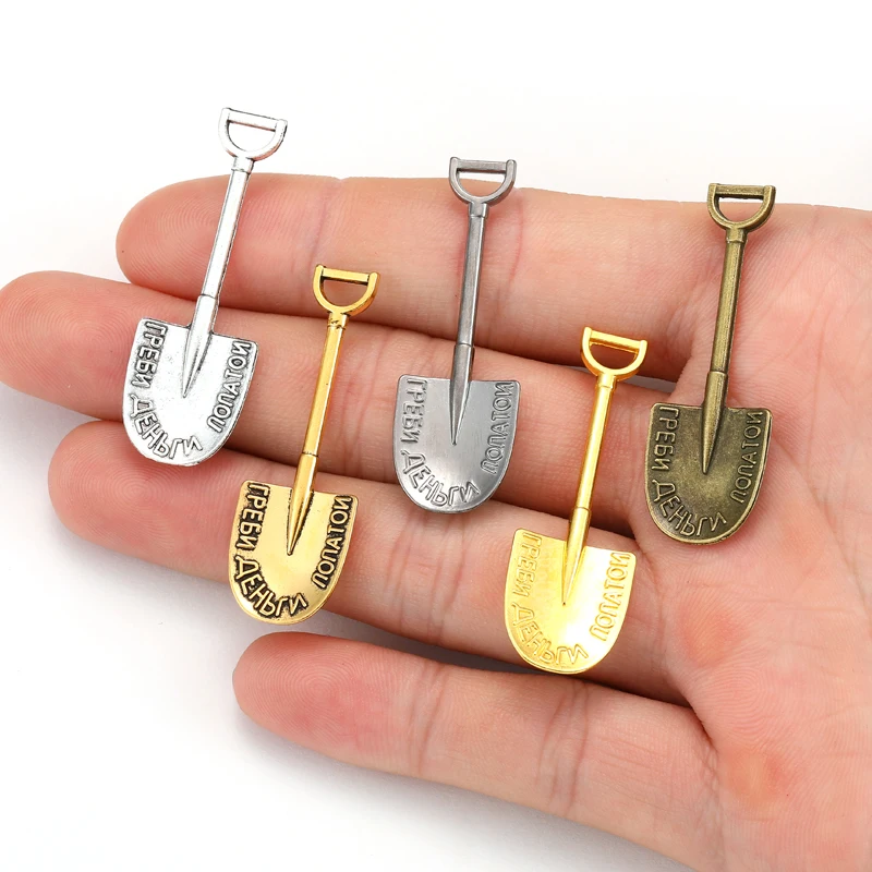 10 pcs Metal shovel Charms Diy Jewelry Handmade Accessories Fashion Charms Pendant  45*15mm J283