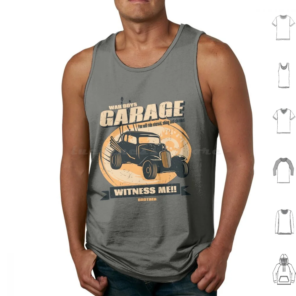 Funny Gifts Warboys Garage Witness Me Tank Tops Vest Sleeveless Funny Warboys Garage Witness Me Mad Max Mad Fury Road Movie