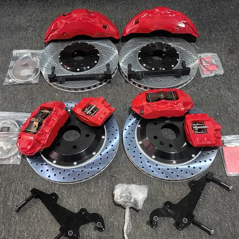 자동차 액세서리 전면 최고의 브레이크 시스템 AK10 10 포트 및 4 피스톤 캘리퍼스 LX600 RZ550e LC500 시리즈 용 전자 주차 브레이크