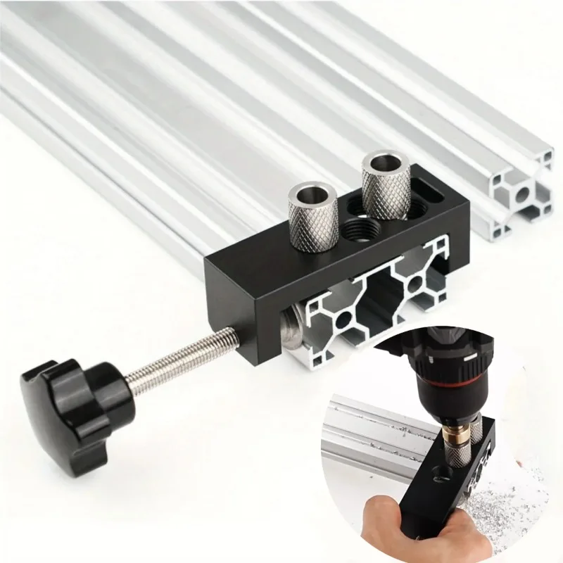 Aluminum Profile Track Drill Guide Punch Locator M6 Countersunk Step Drill For Accurate Hole Punching And Countersinking Guide
