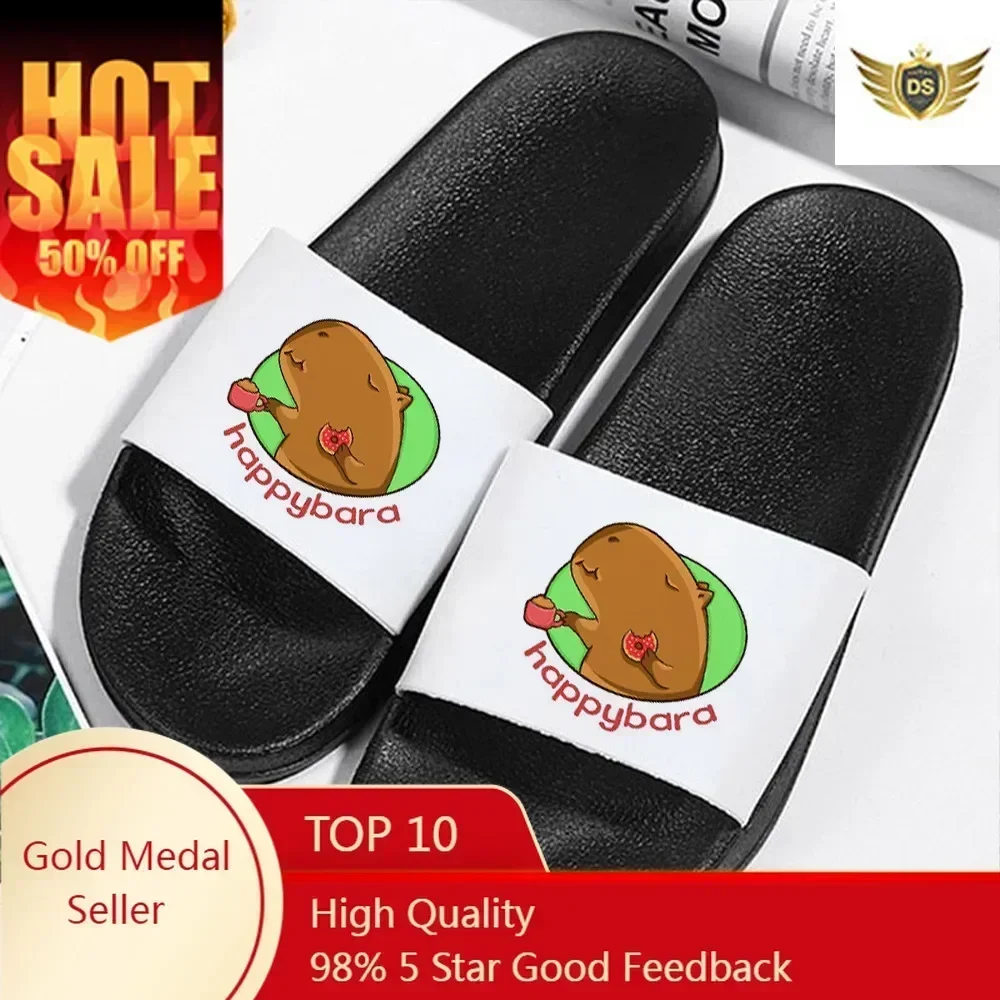 Capybaras slippers men Japanese anime flip flops male anime harajuku cartoon slides mens slipper flipper zero hausschuhe herren