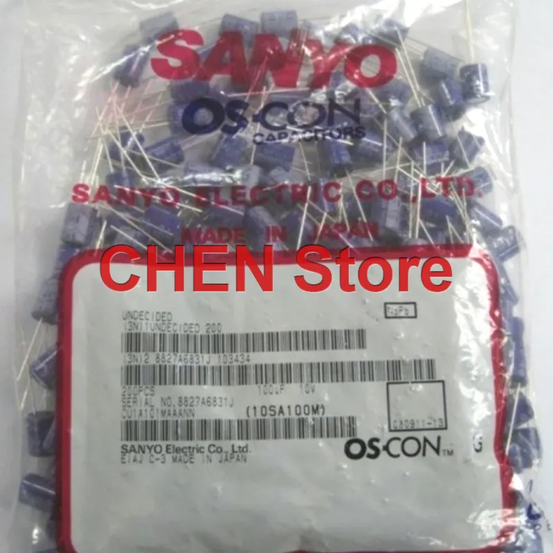 20PCS Sanyo OS-CON SA 10V100UF 8X10MM High polymer Motherboard 100UF 10V Solid State Capacitors purple 10SA100M