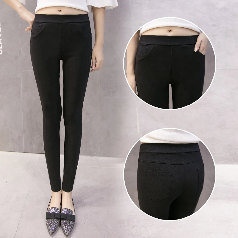 Slimming High-Waist Magic Pants Women's Base Layer Trousers Spring 2026 New Style Black Pencil Slim Fit Pants for Ladies