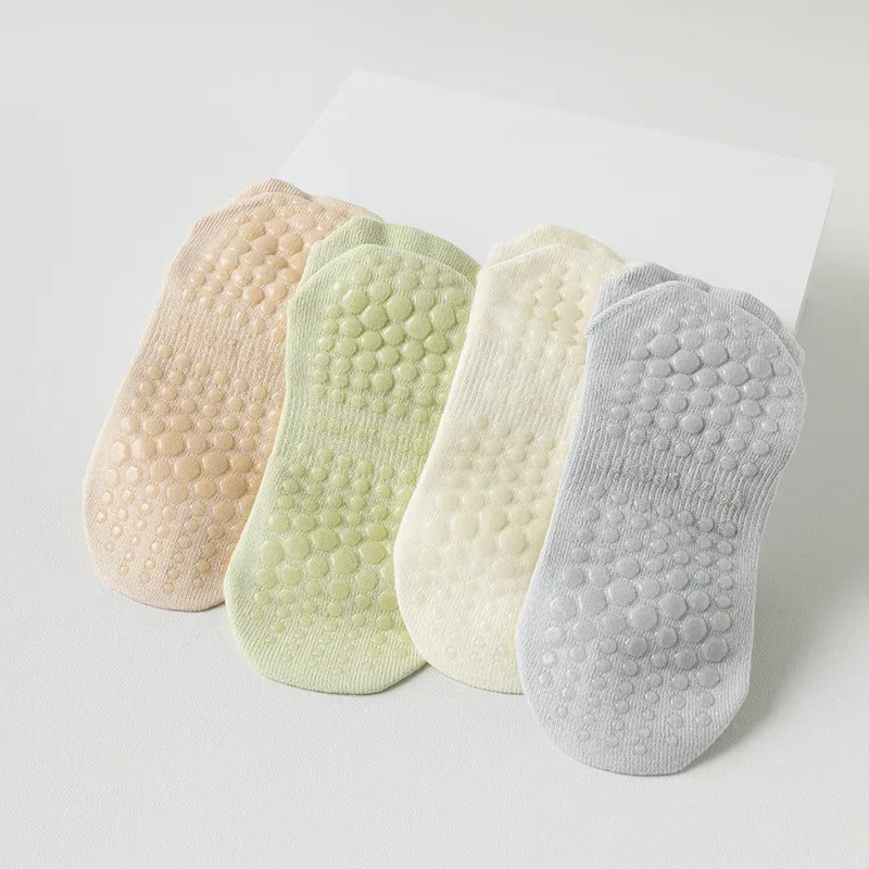 Professional Yoga Socks Women Hollow Out Mesh Thin Breathable Dance Sports Socks Solid Color Silicone Non-slip Pilates Socks Sox