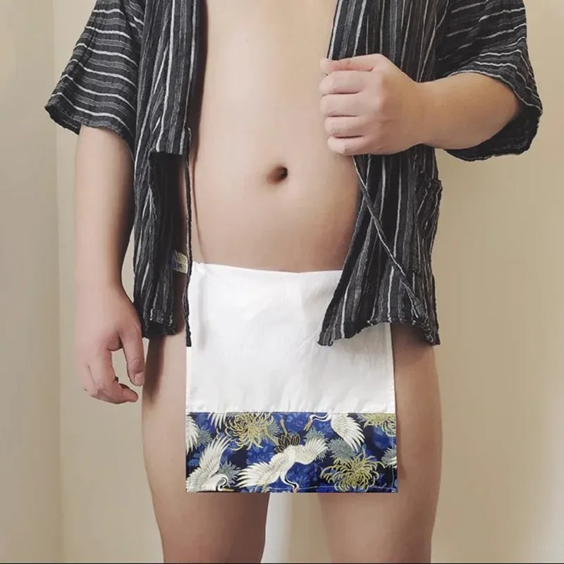 النمط الياباني ستة أقدام رداء Fundoshi ملابس داخلية للرجال ملابس السومو U Loincloth كيمونو زي الملحقات