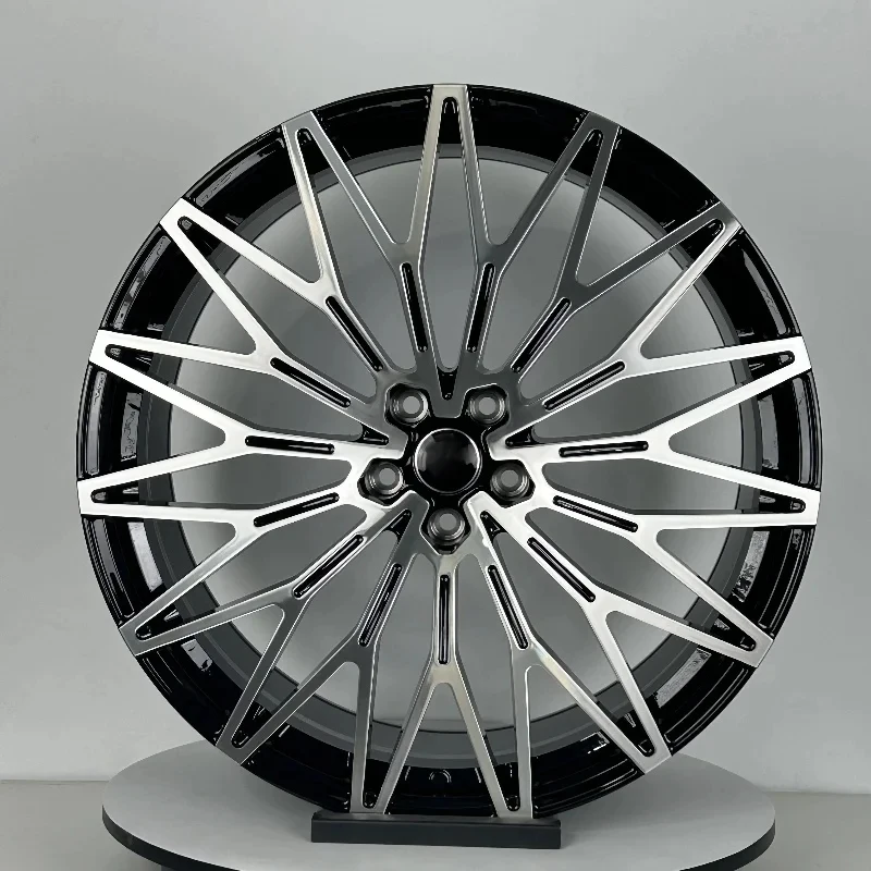 

High Quality Custom Snowflake Design 5x120 hine Face Mirror Polishing 19-22 Inch Forged Aluminum Alloy Deep Concave Wheel