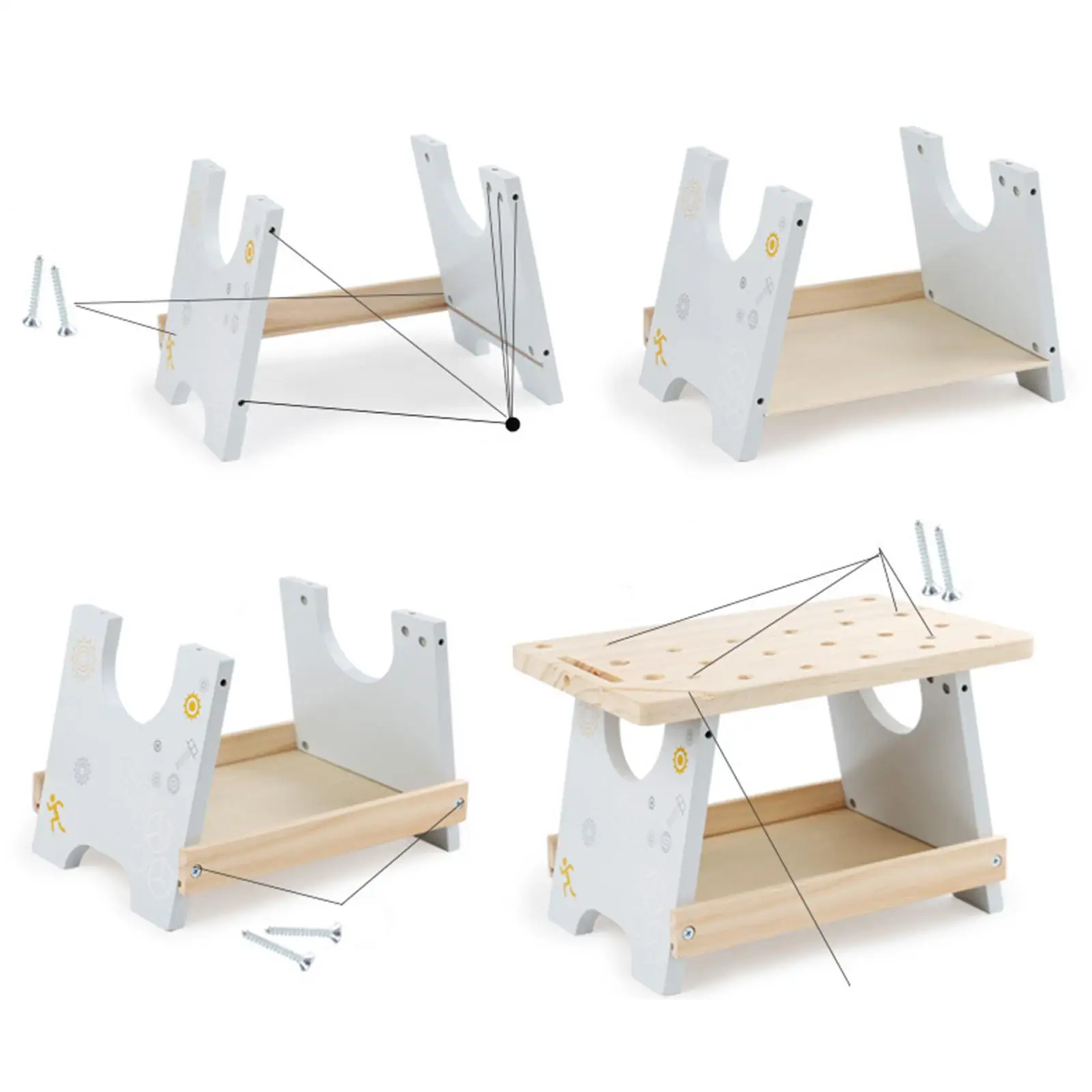 Children's Tool Bench Assembly Set for Motor Skills Development