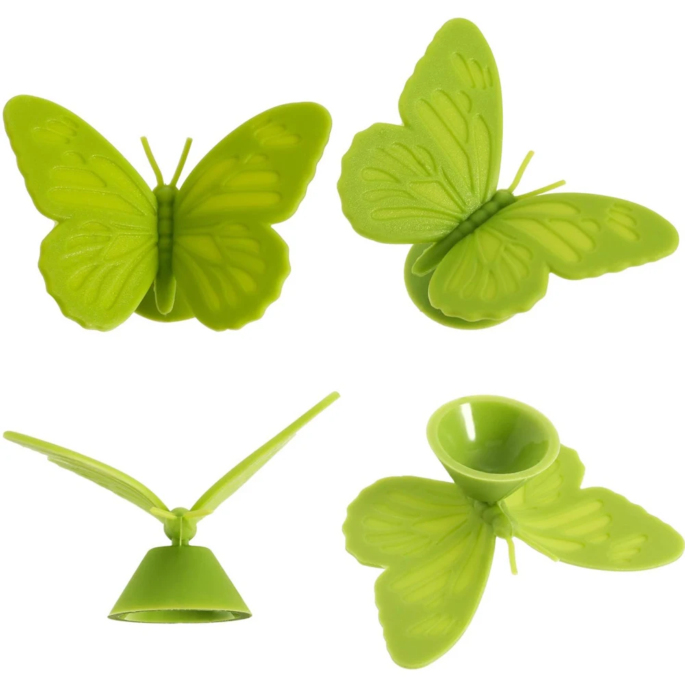 10pcs Silicone beverage glass labels and butterfly labels are suitable for birthday wedding bar party family glass identifiers