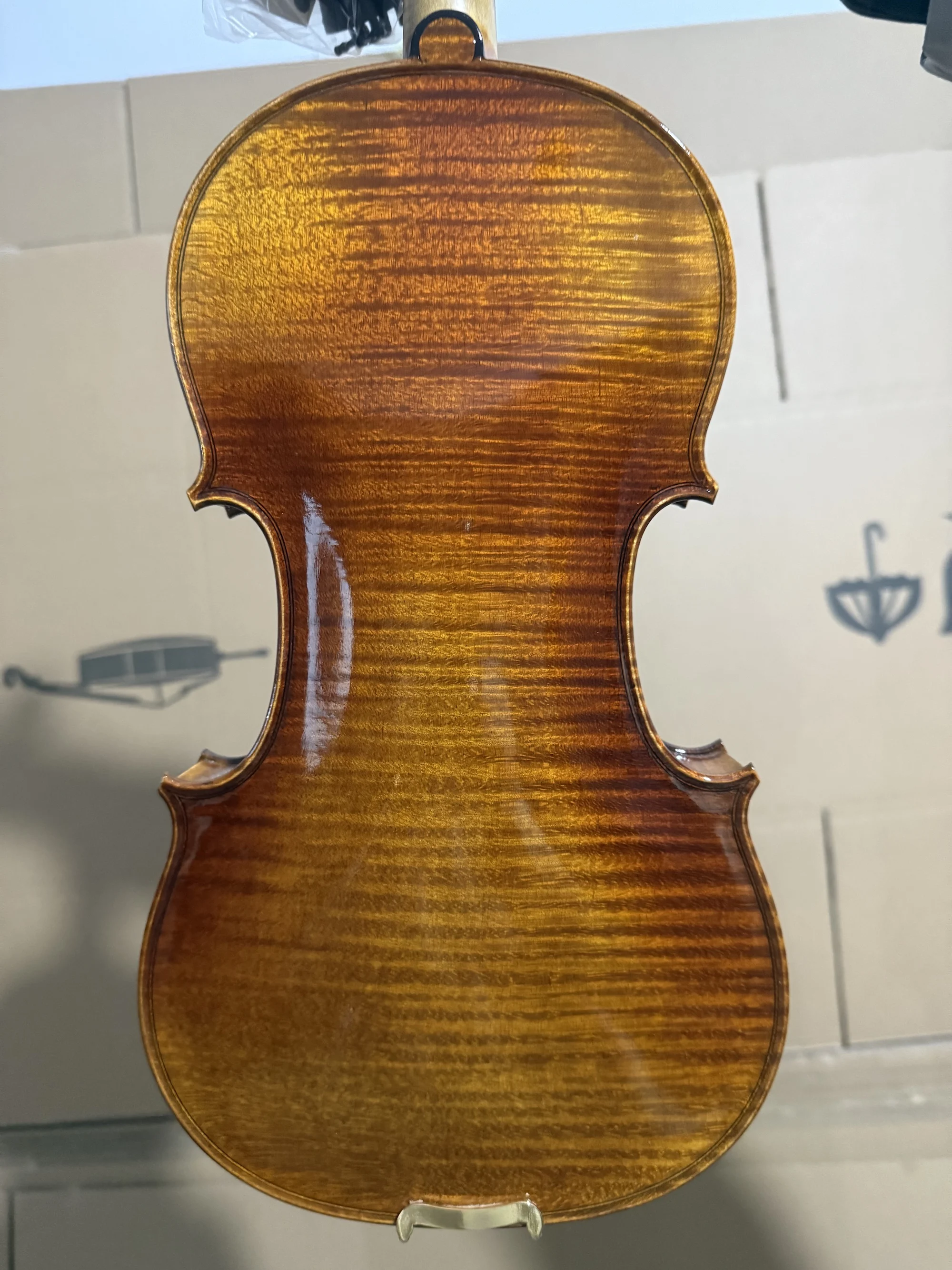 strong tone��A perfect backplane Antonio Stradivari 1715 Handmade Violin 4/4 ???? ? vionlin set  professional violino with box