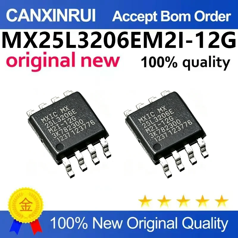 （5pcs-100pcs）New original MX25L3206E MX25L3206EM2I-12G SMT SOP8 storage chip