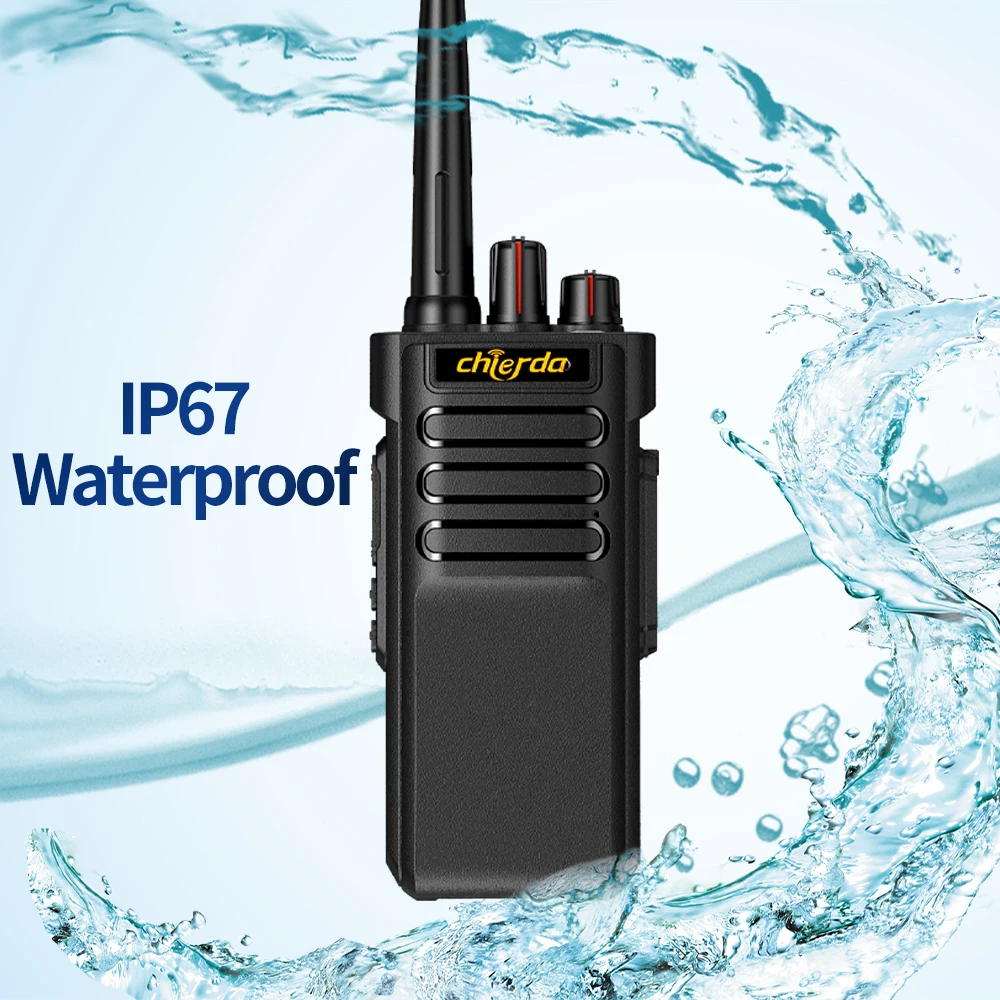 Chierda CD-A8 Walkie Talkie Wasserdicht IP67 Lange Palette Zwei-weg Radio High Power 10W Profesional UHF VHF Schinken cb Radio Gmrs Radio