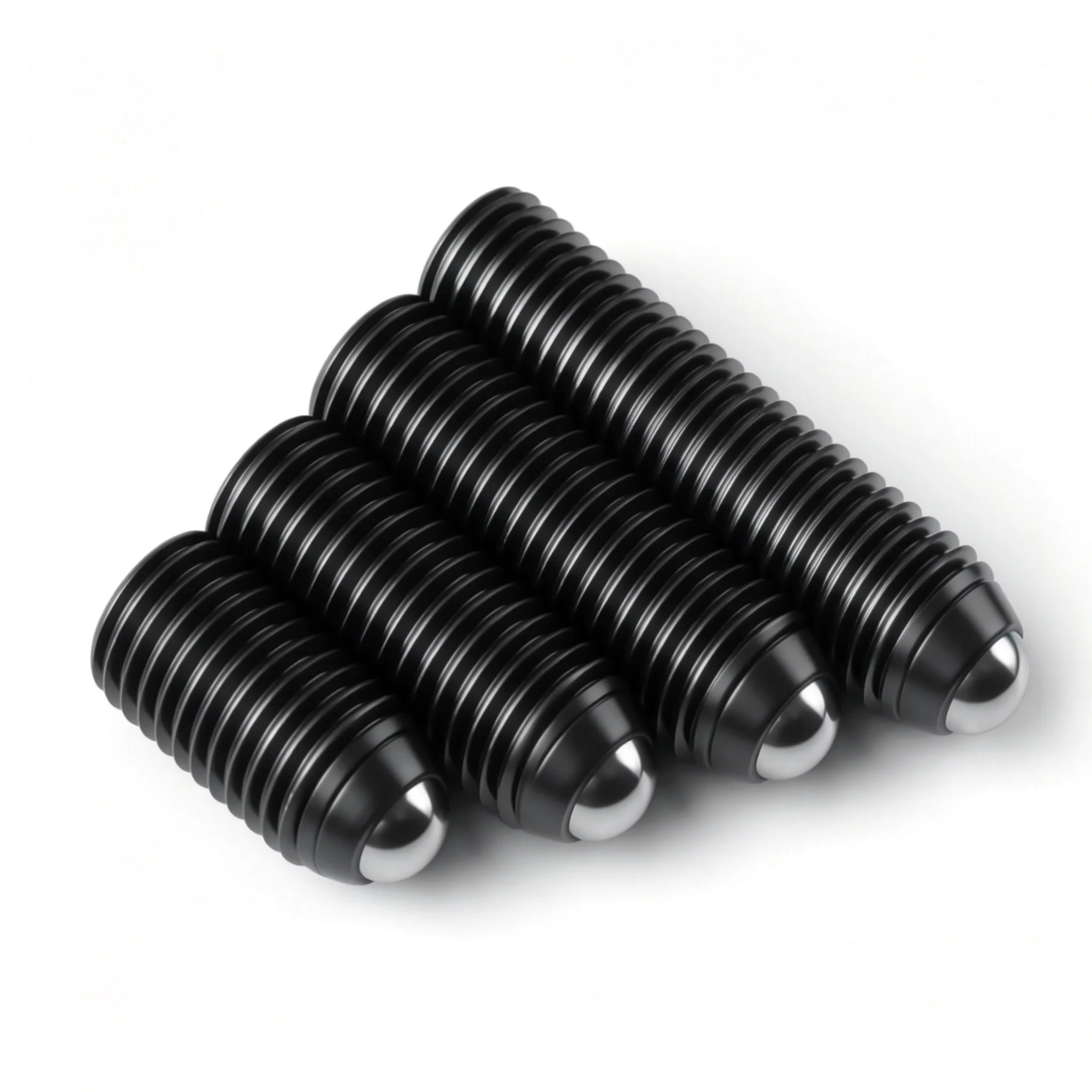 M2.5 M3 M4 M5 M6 M8 M10 M12 M16 Black Grade 12.9 Hex Socket Spring Ball Plunger Grub Point Set Screw Bolt