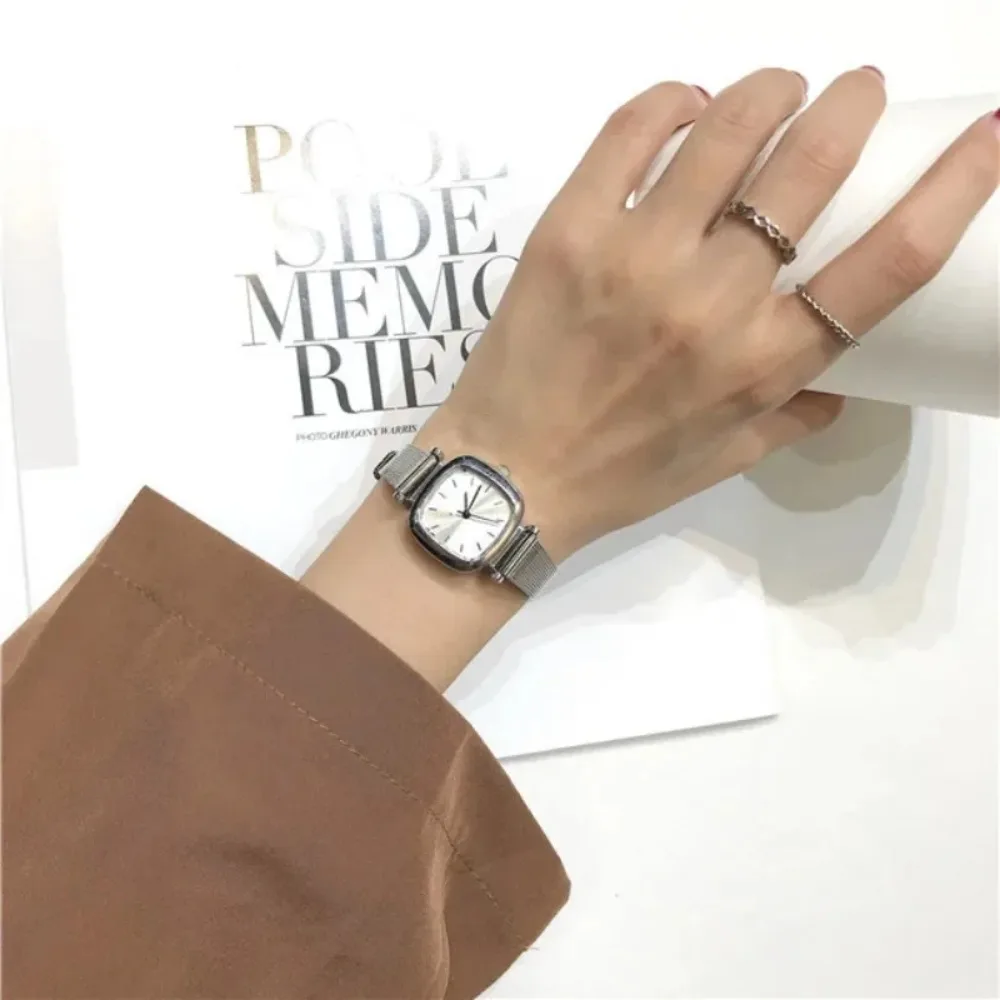 

Watches for Women Female Watches Clock Luxury Wrist Watch White Stainless Steel Classic Quartz Watches Часы Женские Наручные 시계