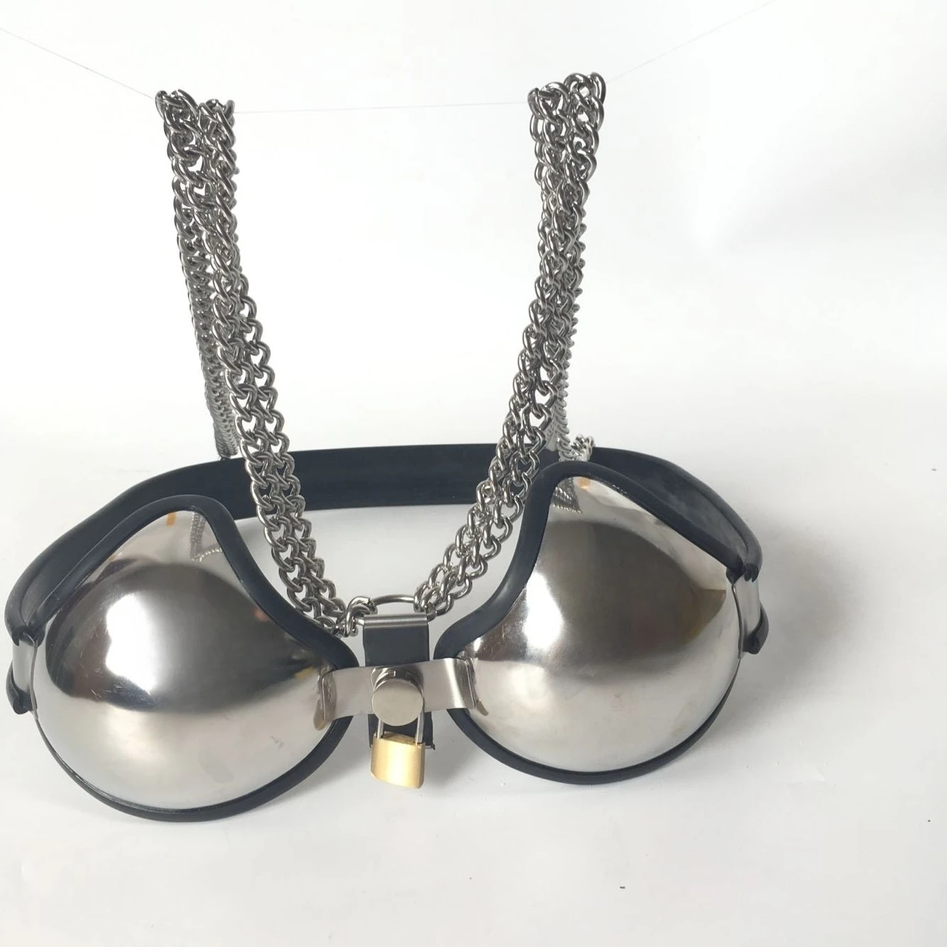 Stainless Steel Female Chastity Bra Device Breast Restriction Bandage Sex Toy Underwear for Adult Entertainment