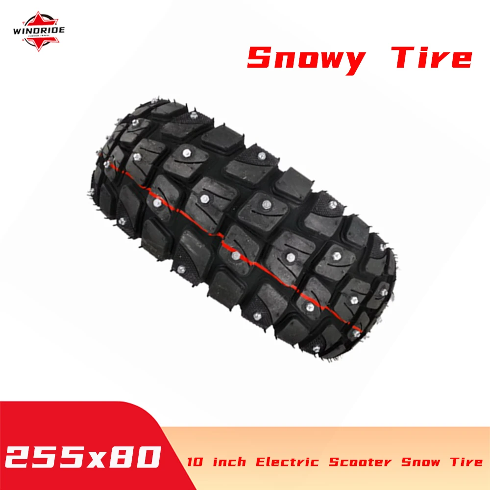 10 Inch Electric Scooter Snow Tire Wear-Resistant Winter 255x80 Off-road Outer Tires for Kugoo M4 Pro ZERO 10X Kaabo Mantis 10x3