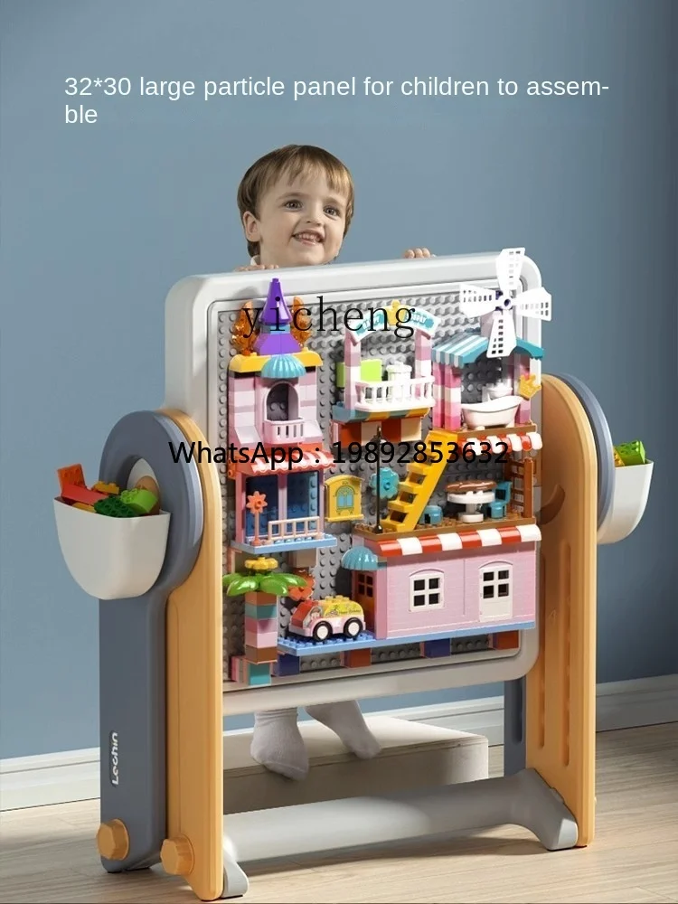 

zz Multifunctional Building Block Table Foldable Toy Children Education Baby Drawing Board