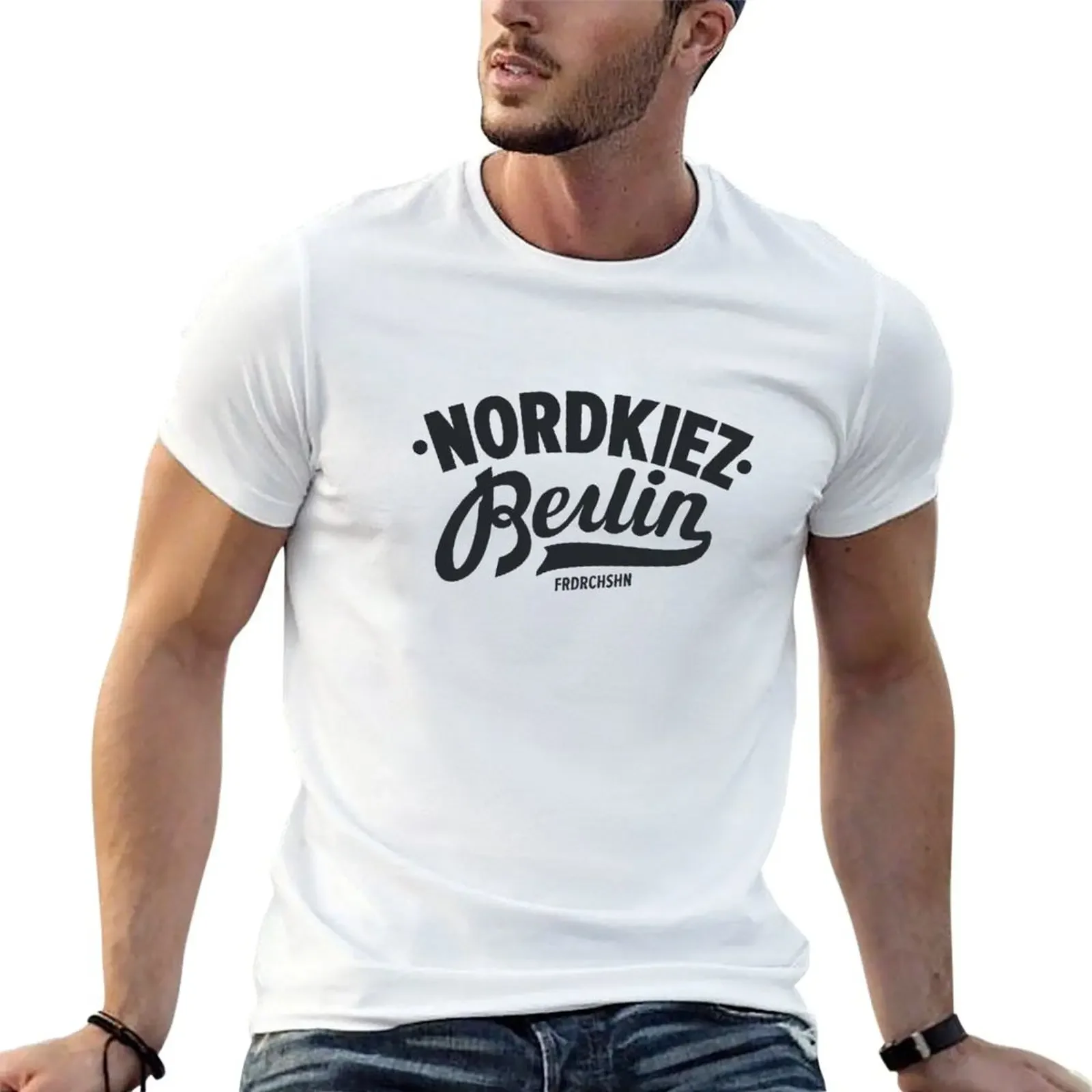 Nordkiez: Title: Nordkiez vintage lettering - Kreuzberg Urban Design T-shirt vintage summer tops men graphic t shirts