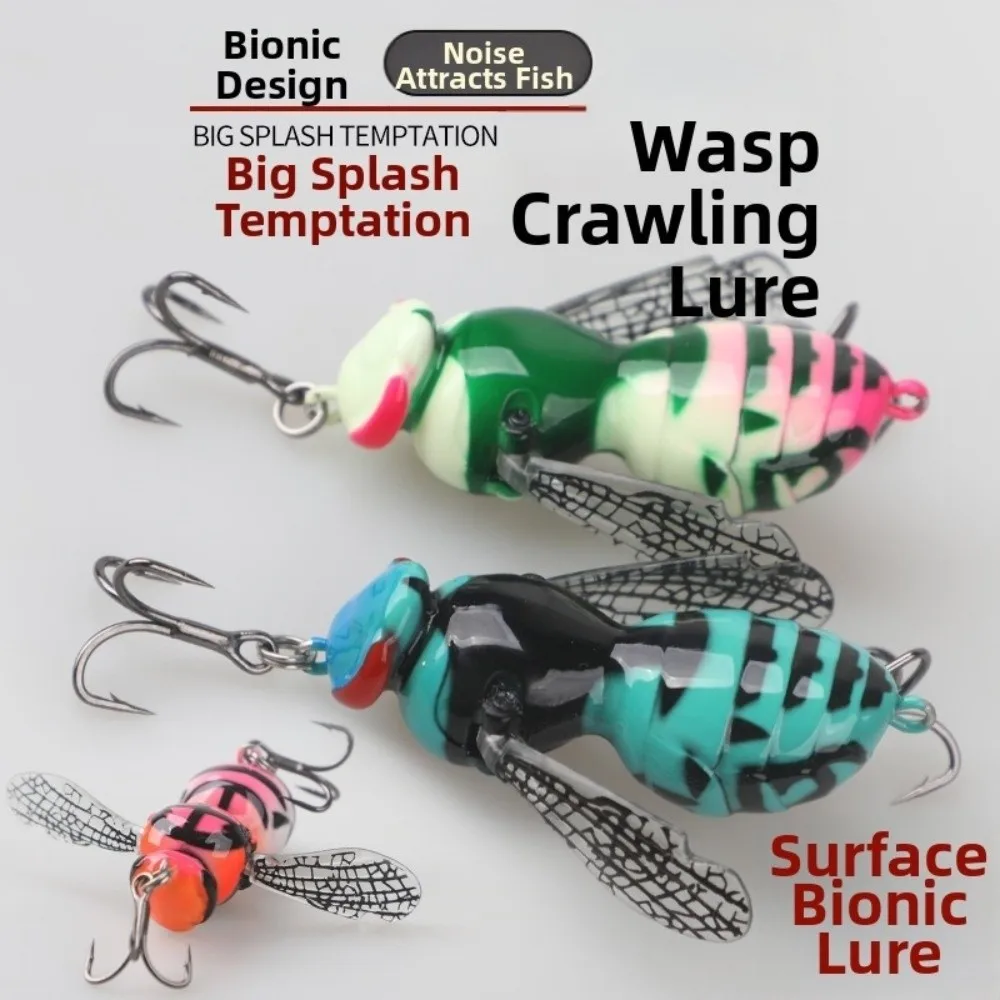 Built-in Rattle System Topwater Fishing Lure 5g Weight Distinctive Shape Wasp Shaped Lure 9g Weight Rattle Fishing Lure