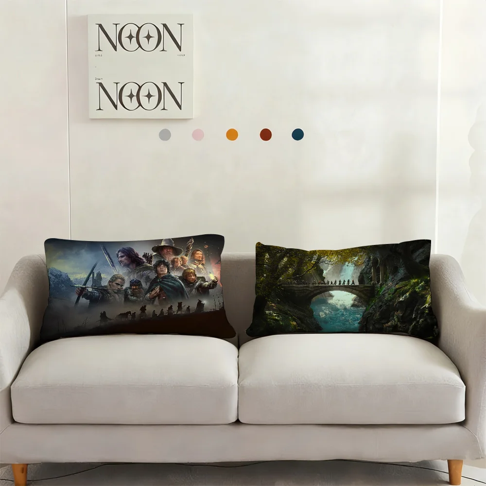 غطاء وسادة لفيلم L-Lord of the R-Rings مناسب للأريكة وغرفة النوم وسادة السيارة وسادة خلفية مستطيلة