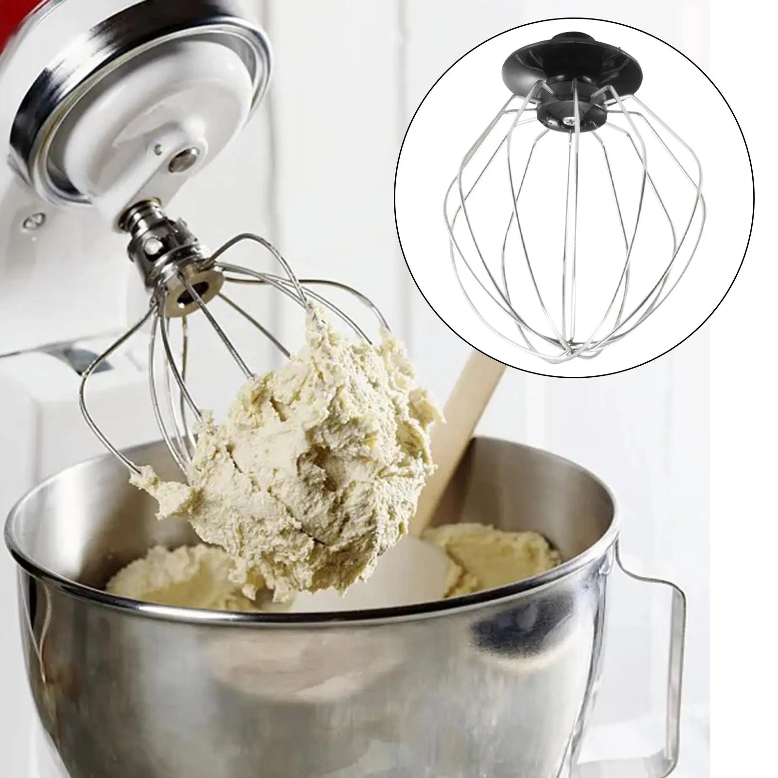 سلك سوط دقيق كعكة بالون خفقت الفولاذ المقاوم للصدأ آيء النمام خفق البيض #1