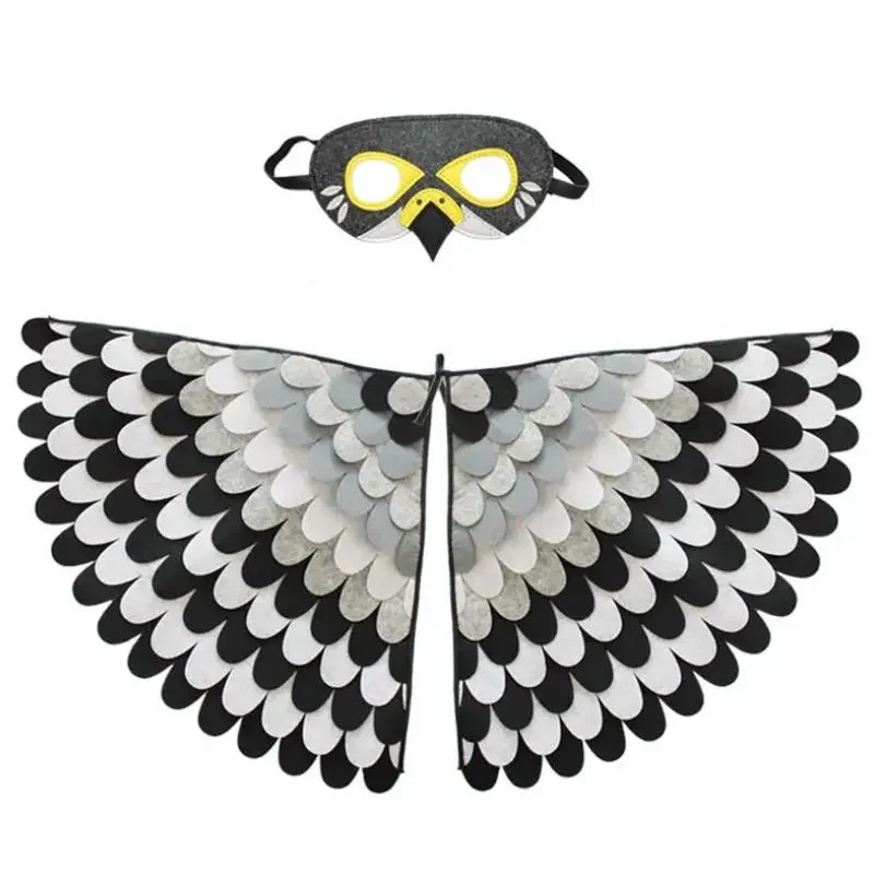 Carnevale pavone Cosplay uccello pappagallo farfalla costumi ali bambini ragazzi ragazze maschera mantello bambini set vestiti animali