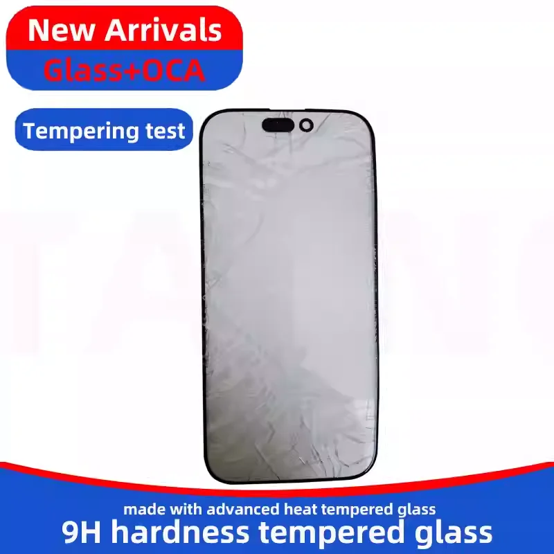 2PCS TAENO 외부 유리 + OCA iPhone X XR XS 11 15 14 12 13 16 pro mini proMax 소유 성 코팅 스크린 커버 교체