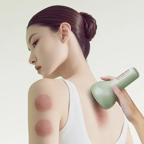 바디 스크래핑 마사지 진공 흡입 컵 스크래핑 및 컵핑 기기 미용 건강 등 팔 스크래핑 컵핑 마사지기