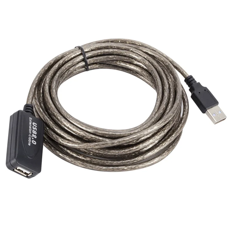 5m 10m 15m 20m USB 2.0 cavo di prolunga per amplificazione del segnale Extender per scheda di rete Wireless con cavo di prolunga USB Chip