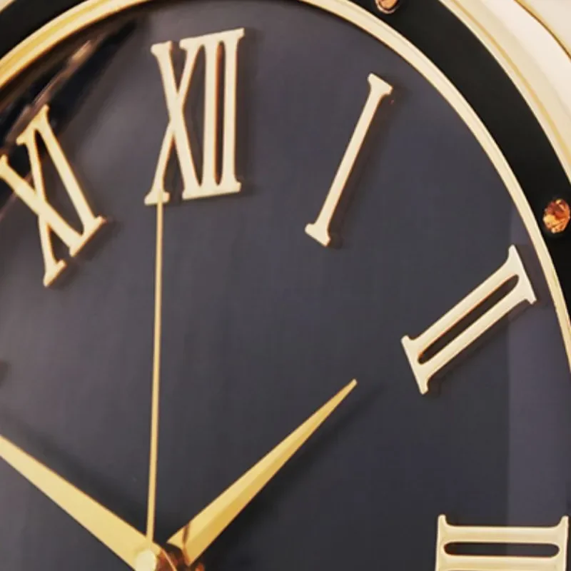Modern Light Luxury Nordic Double Sided Wall Clock Silent Quartz Creative Fashion Simple Living Room Decor Two Face Timepiece