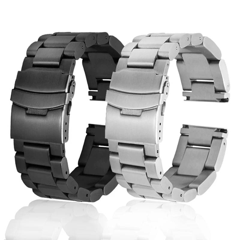 Solid Thickening 5.5mm 316L Stainless Steel Watchbands for Panerai Breitling Watch Band 22mm 24mm 26mm Metal Strap Wrist Bracel
