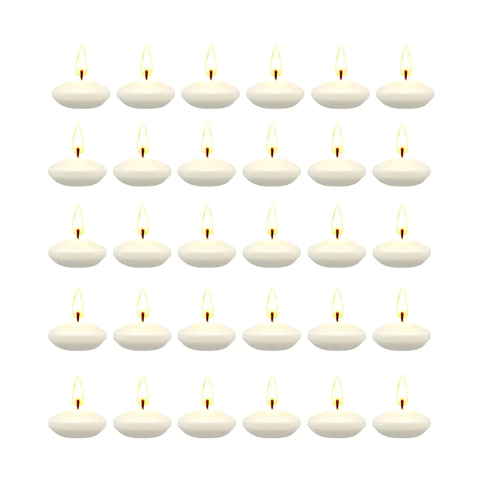 Waterproof Floating Tealight Candles Smokeless Round Mini Candle Set for Home Birthday Festival Wedding Events