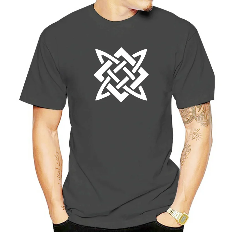 Svarog Slavic God of Fire Symbol Shirt Father Creator Black White Cotton S-5XL