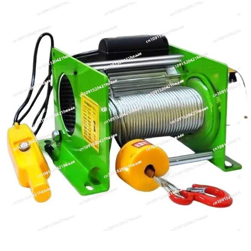 Suitable for   400-800KG  Steel Wire Rope Windlass Winding Engine Elevator Household Building Crane,220V Electric Winch