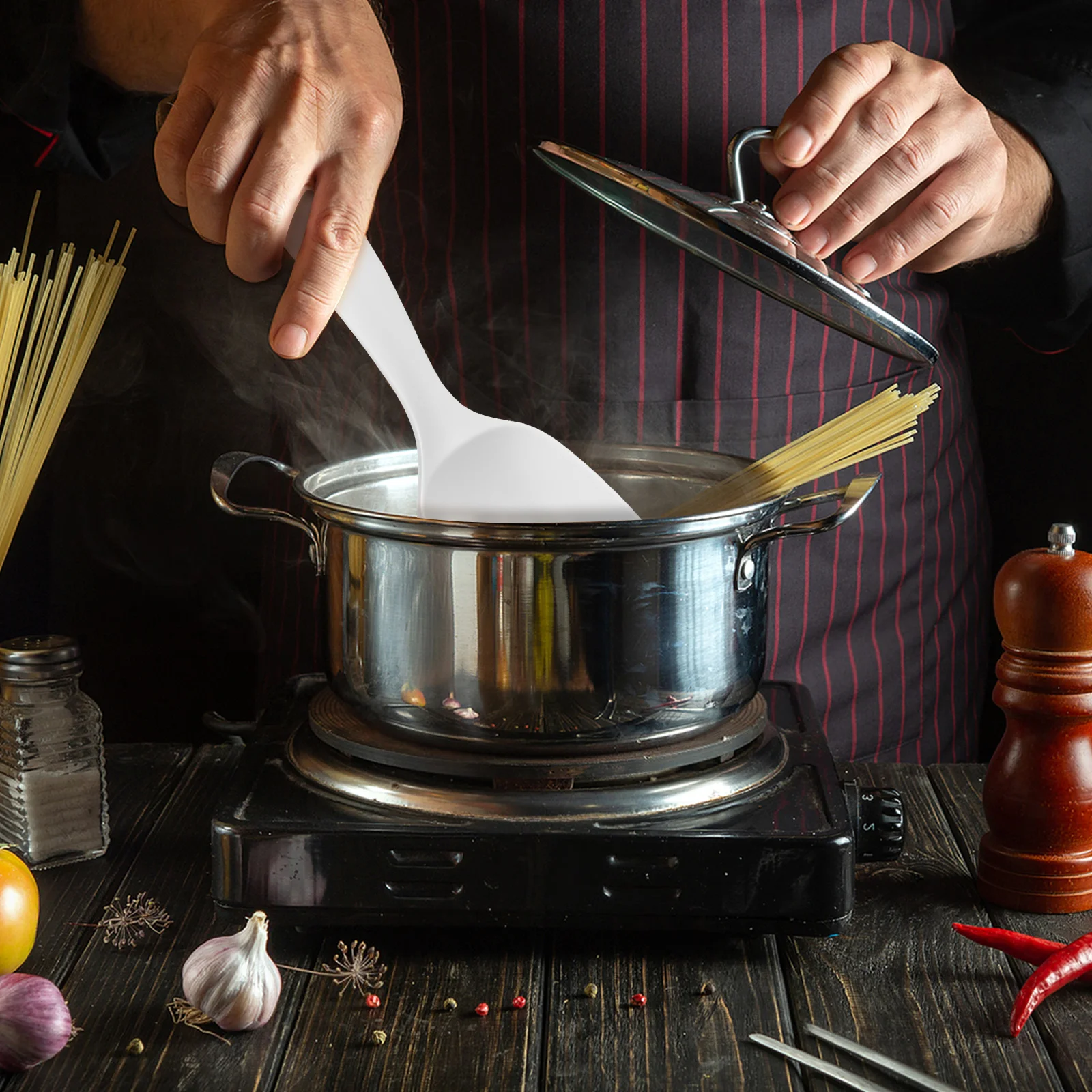 

2 шт., половник для супа, большой совок для каши, многоразовый половник с длинной ручкой для кухни, столовой, ресторана, бытовой шведский сервер
