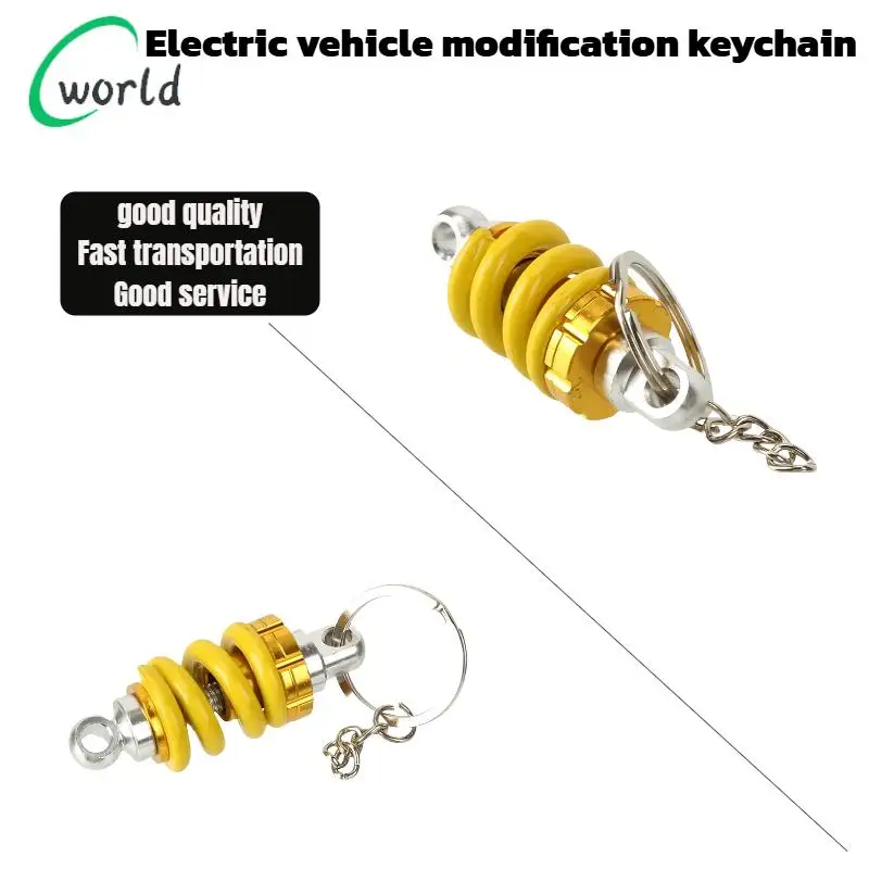 

Брелок из алюминиевого сплава в виде амортизатора — стильный автомобильный кулон в виде передней стойки для автомобилей и скутеров