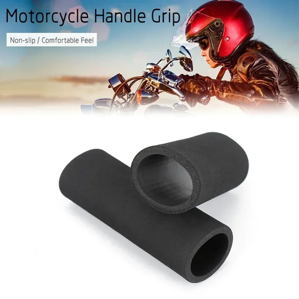 Motorcycle Motorbike Anti Vibration Handle Bar Foam Comfort Slip Over Grips 2X Motorcycle Anti Vibration Handle Cover Bar Foam C