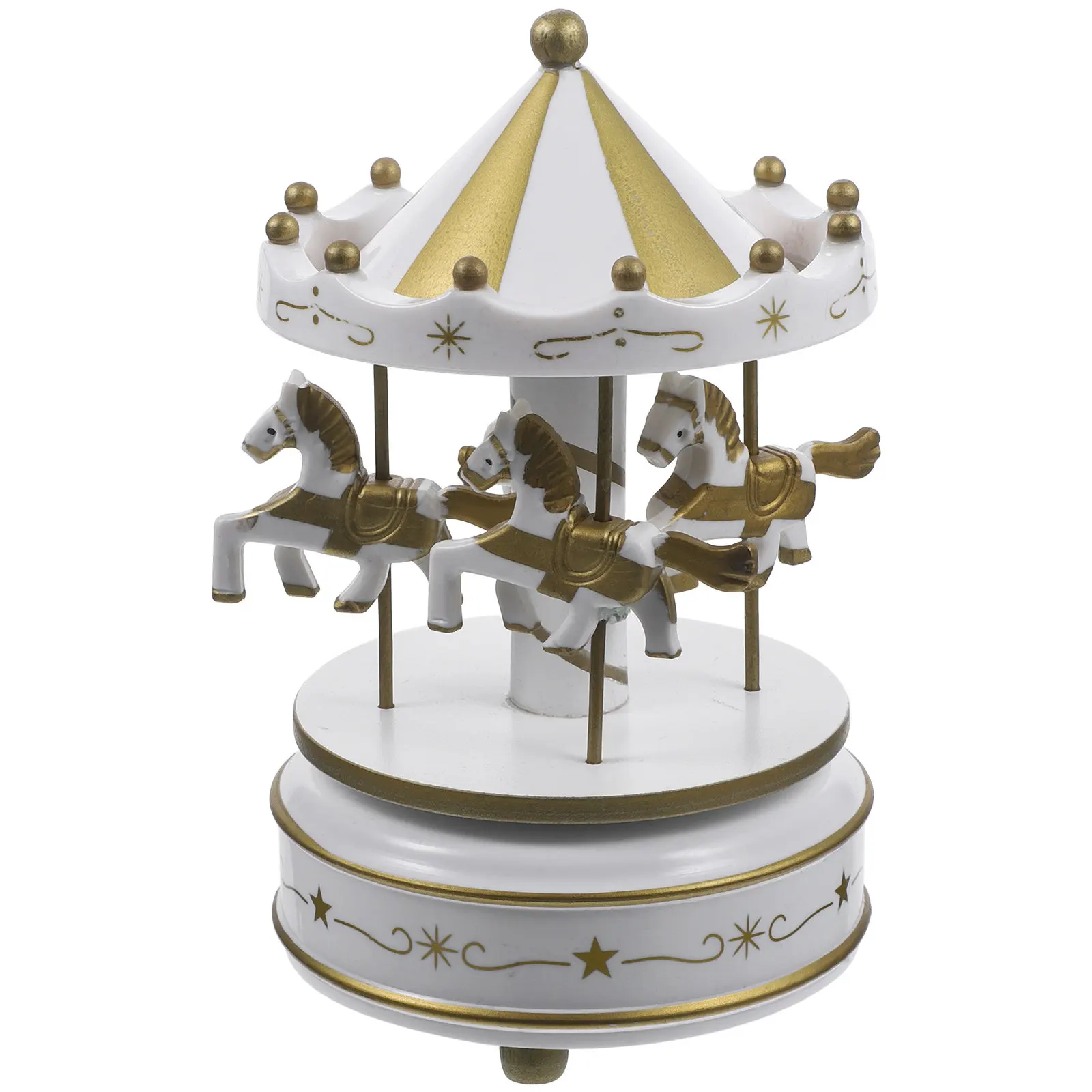 Premium Carousel Music Box Merry-Go-Round Wind Up Decorative Home Room Decoration for Kids Adults Birthday Gift Party Atmosphere