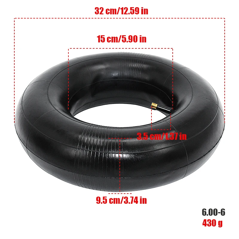 high-quality NEW Electric bicycle ATV inner tube 15x6.00-6 lawn mower tire 6.00-6 straight mouth inner tube