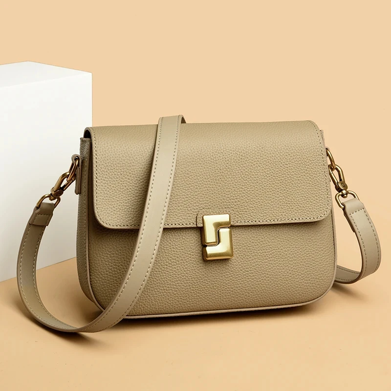 High Quality Genuine Leather Women's Shoulder Crossbody Bags Fashion Women Tote Bag Handbags Luxury Cowhide Ladies Messenger Sac