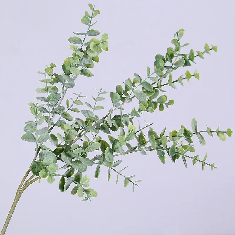 67cm Artificial Flower Green Plant Home Decoration Wedding Artificial Flower Single Eucalyptus Artificial Plant