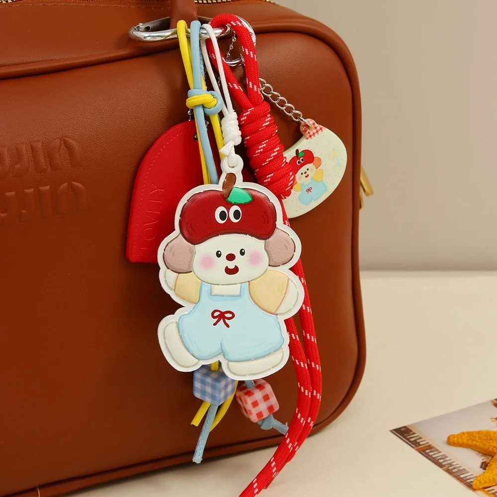 Bag Charm Keychain Colorful Cartoon Multi Charm With Heart And Rope Clip On Purse Handbag Backpack Accessory Cute Gift For Her