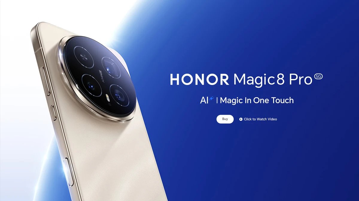 HONOR Magic8 Pro 12GB+512GB Global Version 5G Smartphone 6.71'' 120Hz OLED Display 200MP Cameras 7100mAh 100W SuperCharge