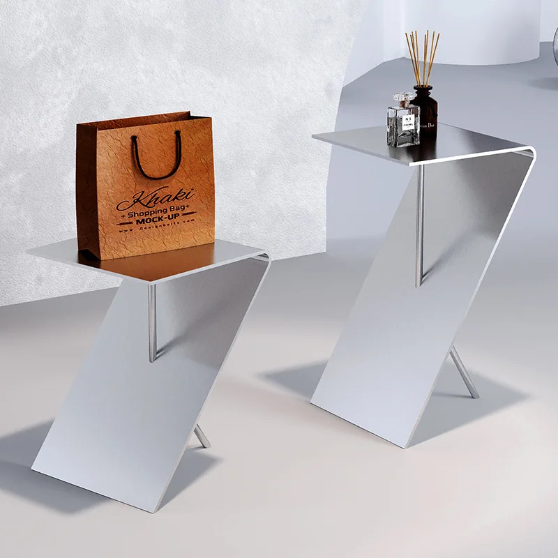 Clothing Store Display Table Stainless Steel Nakajima Platform Shoe Store Flow Table Exhibition Hall Product Display