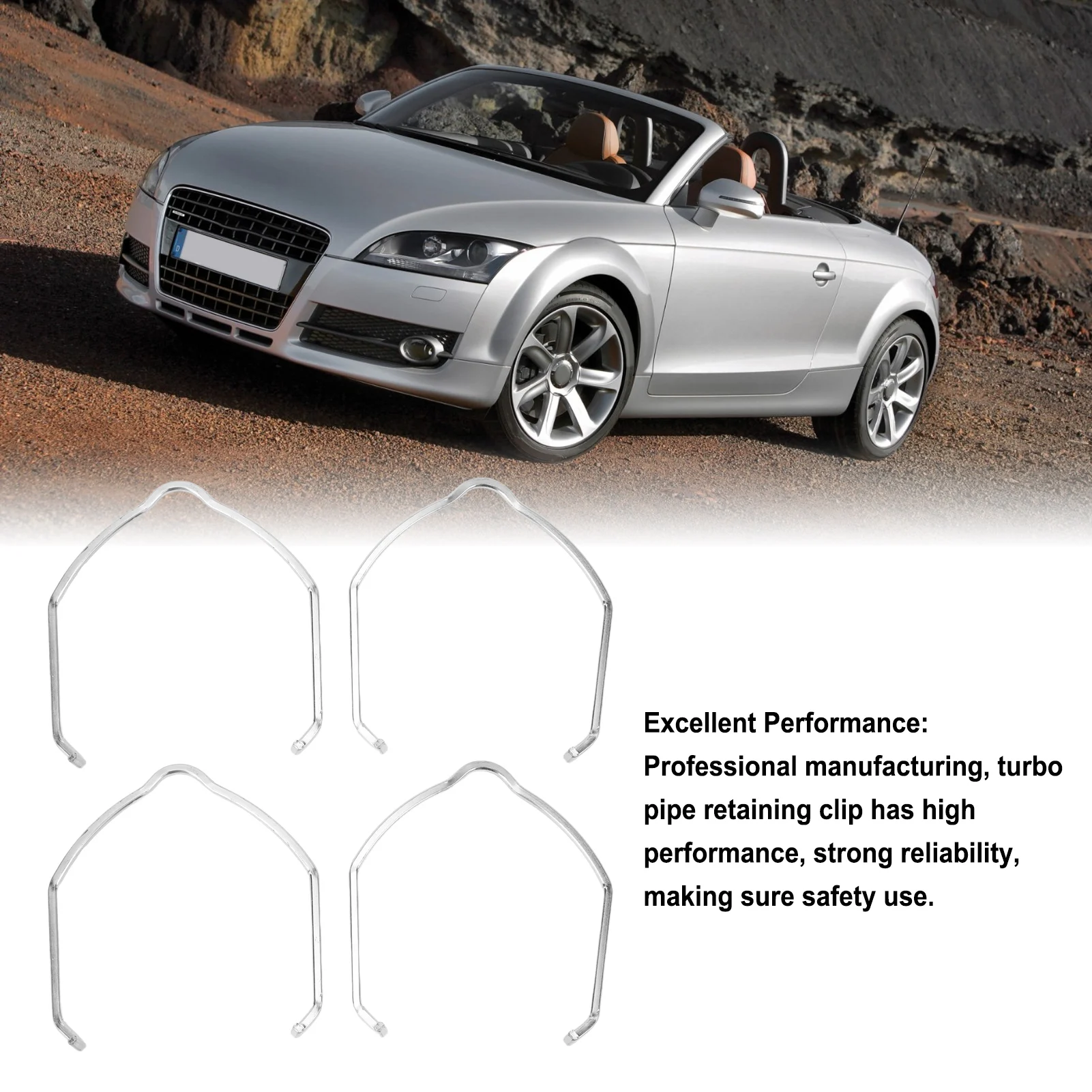 

0079934201 1J0145769H Intercooler Hose Retaining Clip 1J0145769H Replacement for Mercedes‑ C‑Class E‑Class