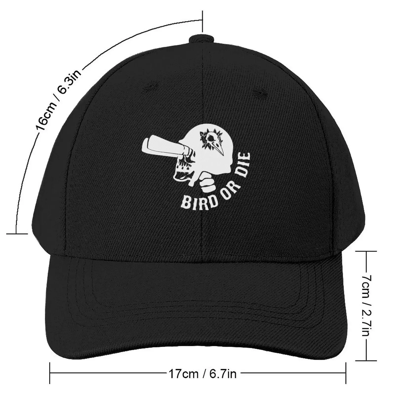 الطيور أو الموت قبعة بيسبول Sunhat الرجال كبيرة الحجم قبعة الهيب هوب الأسود قبعات سائقي الشاحنات للرجال والنساء