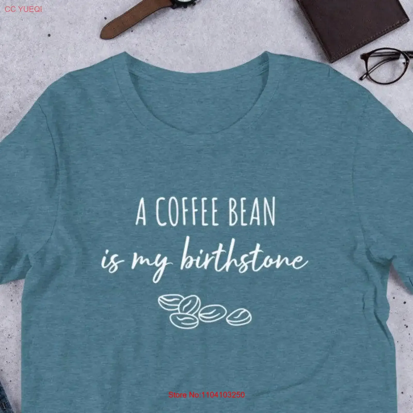 Un grano de café es mi piedra natal camiseta amantes camiseta java amante regalo de cumpleaños unisex vintage lavado ropa de diseñador